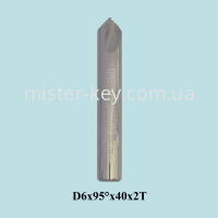 Cutter carbide DW2095 P-694 D6x95° x40x2T