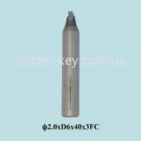 Cutter carbideP-4586CW6020φ2.0x6Dx40x3FC