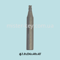 Cutter carbide EW5530B  4F=φ3.0*6D*40L