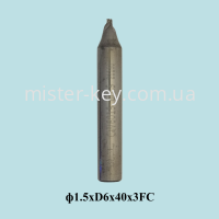 Cutter carbideP-4585CW6015φ1.5x6Dx40x3FC