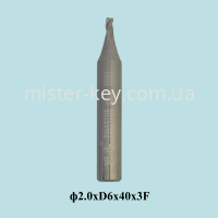 Cutter carbide EW5520B P-3122 3F=φ2.0*6D*40L