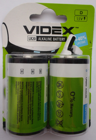 LR20 VIDEX ALKALINE