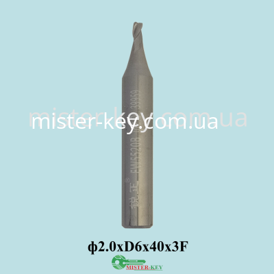 Cutter carbide EW5520B P-3122 3F=φ2.0*6D*40L