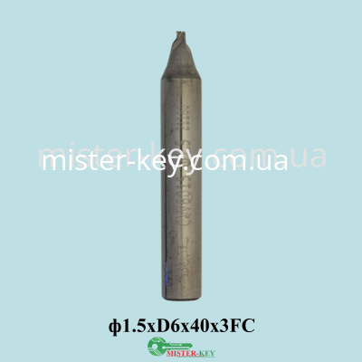 Cutter carbideP-4585CW6015φ1.5x6Dx40x3FC