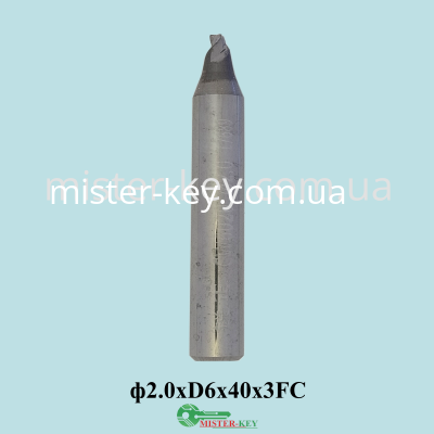 Cutter carbideP-4586CW6020φ2.0x6Dx40x3FC
