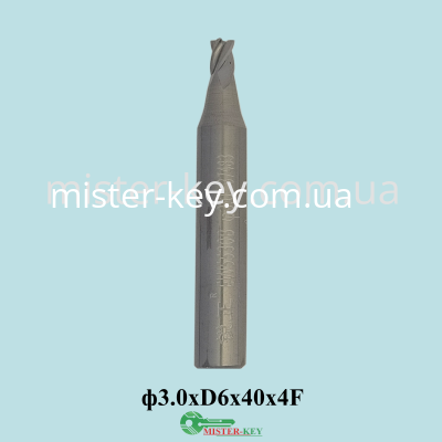 Cutter carbide EW5530B  4F=φ3.0*6D*40L
